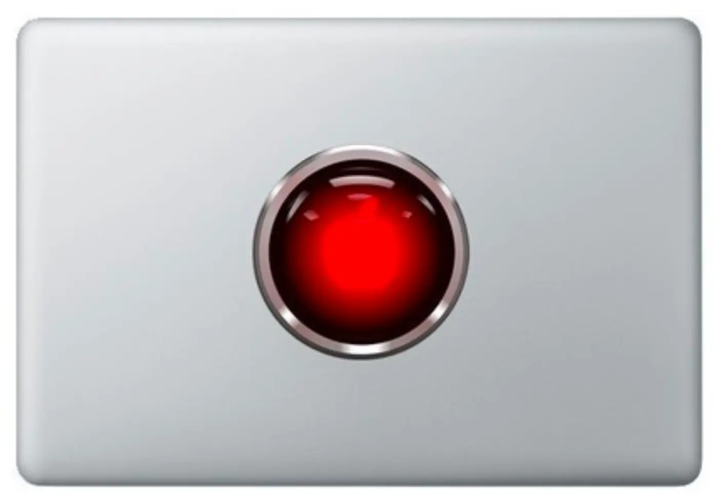 HAL-inspired MacBook decal