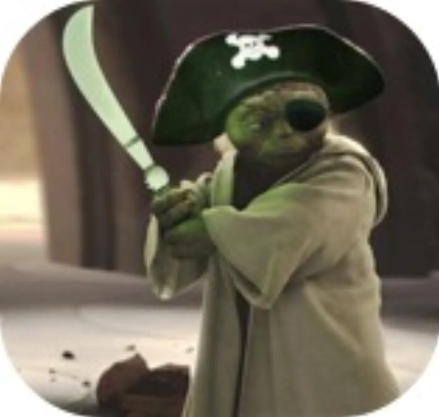 Yoda as a pirate