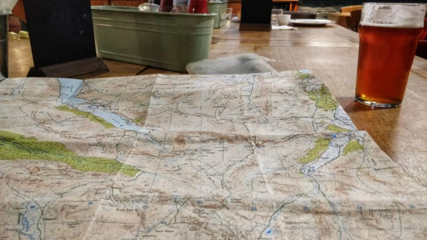 Map and pint