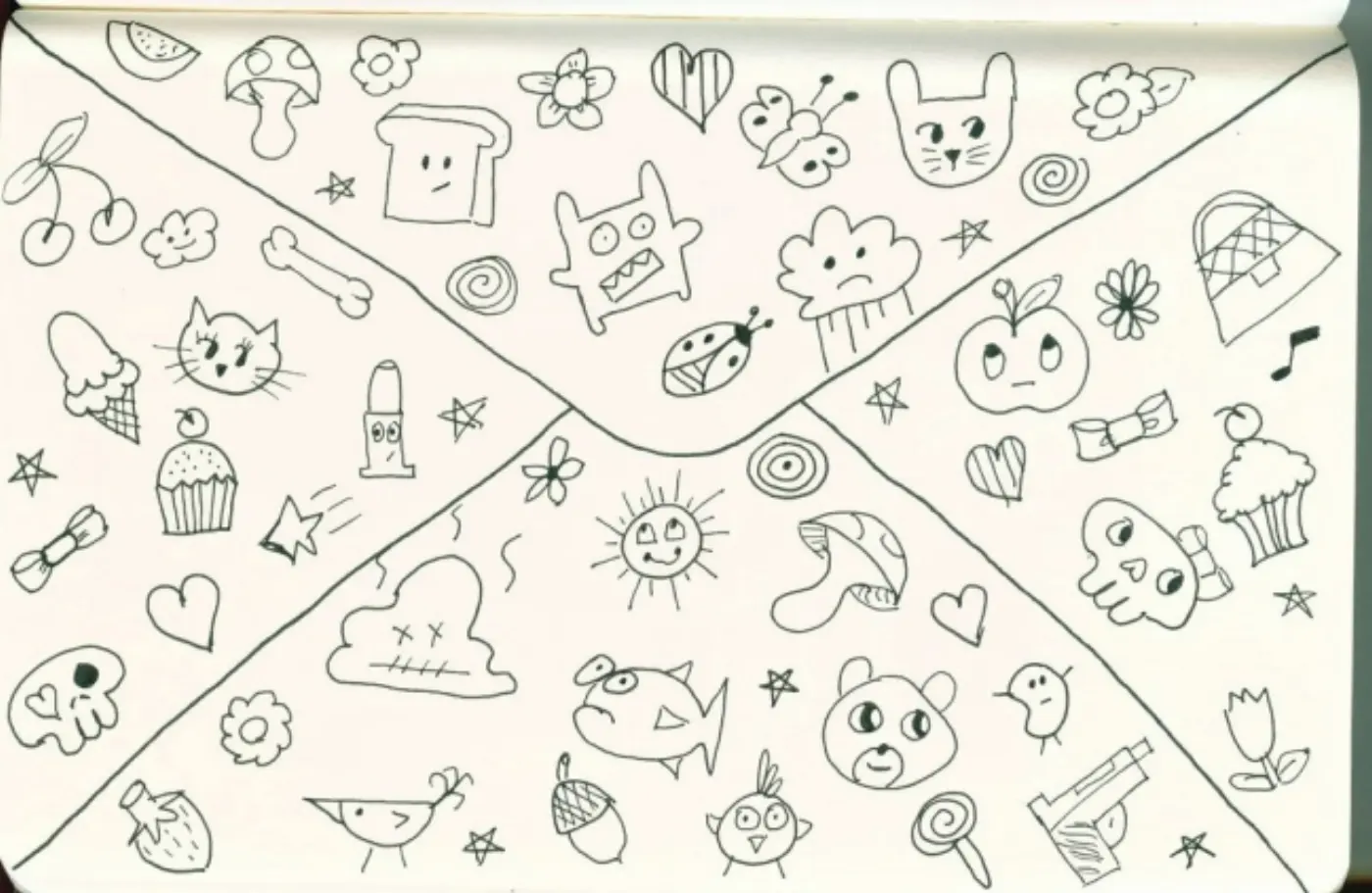 Wreck This Journal-Doodling Back of Envelope  