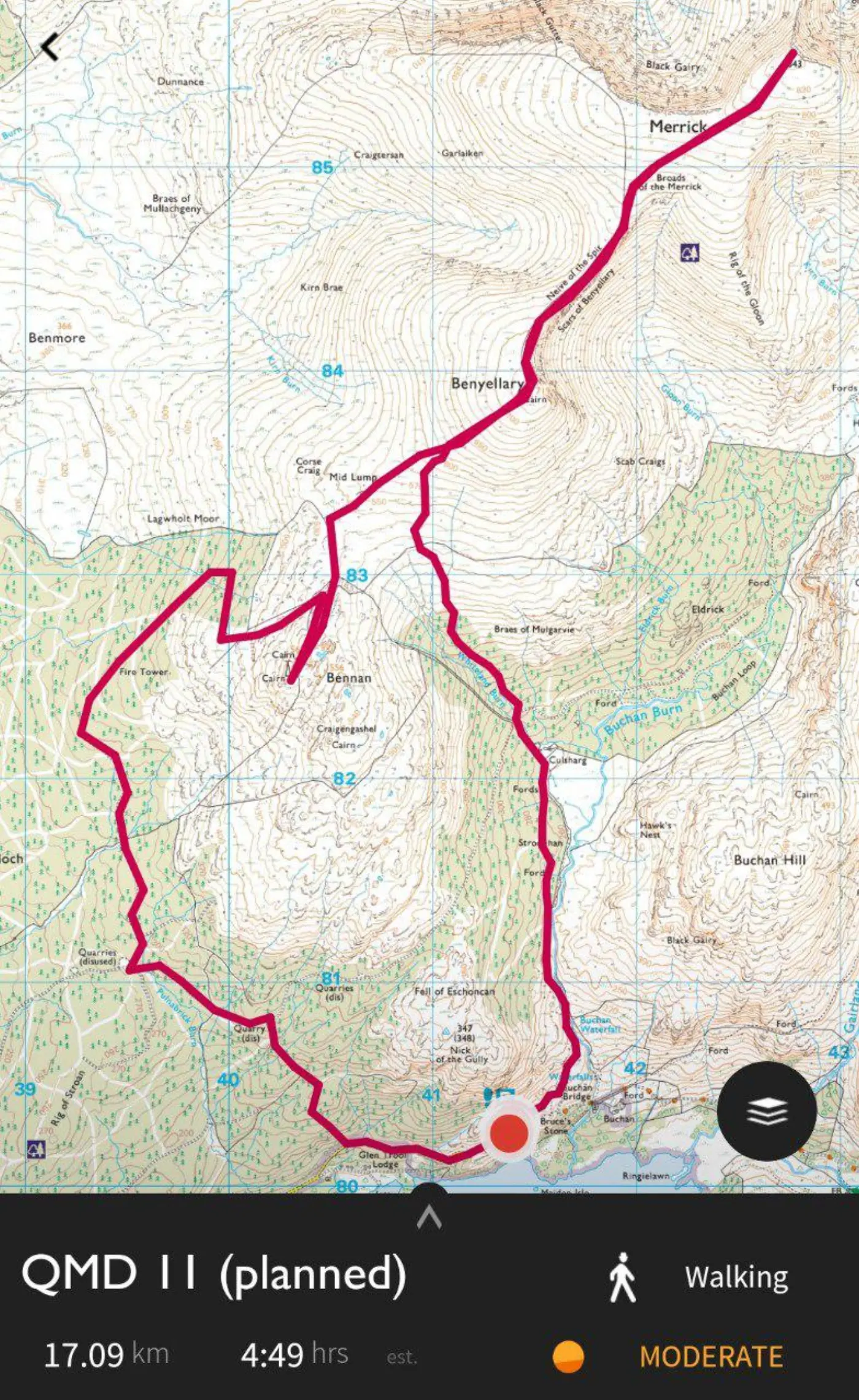 Merrick route