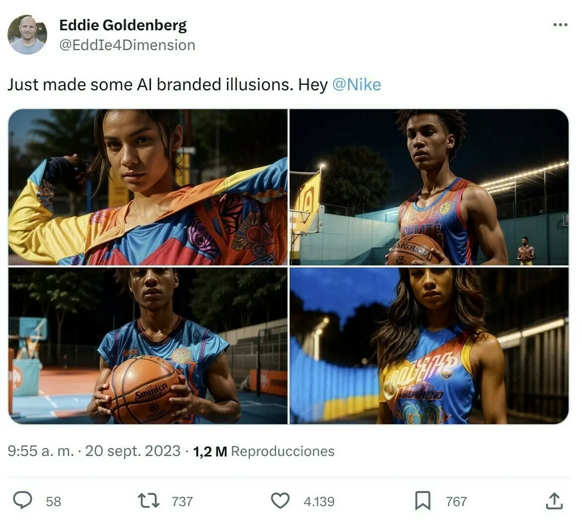 Nike subliminal AI images