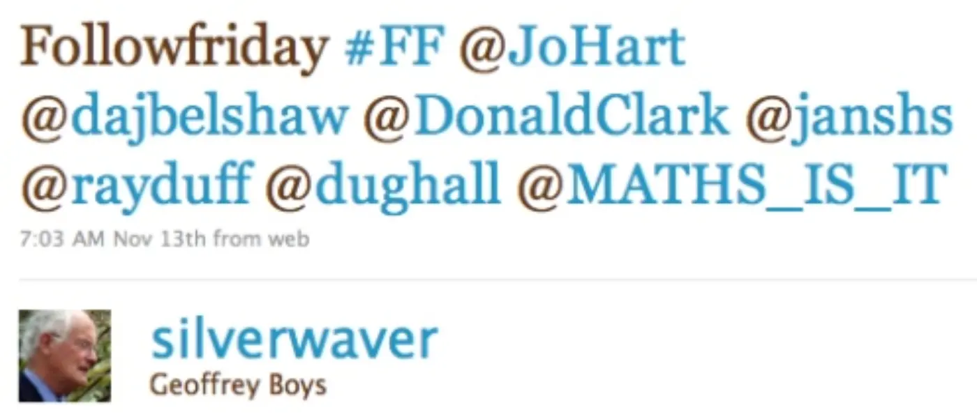 Twitter - FollowFriday
