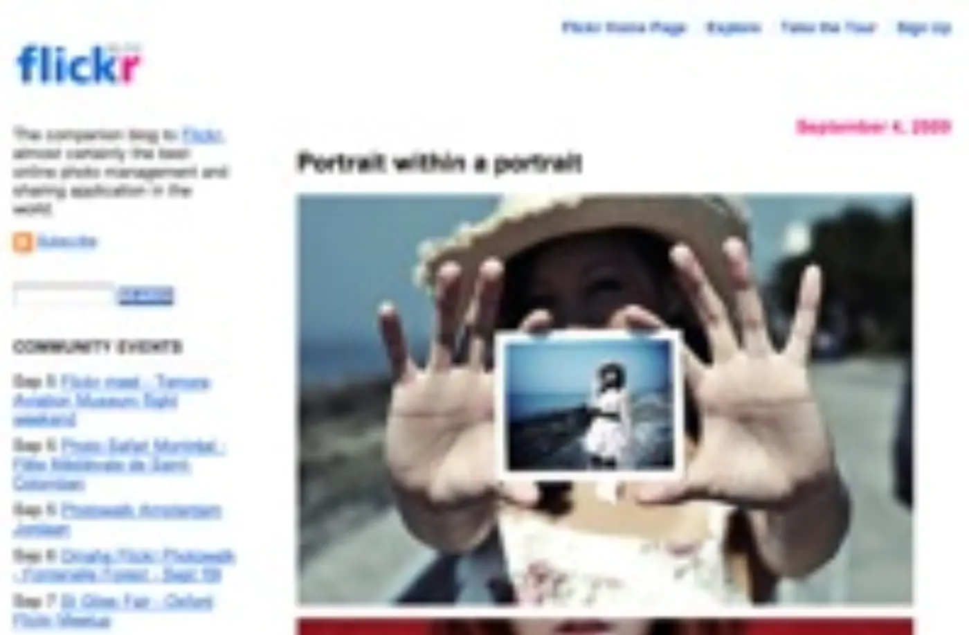 Flickr blog