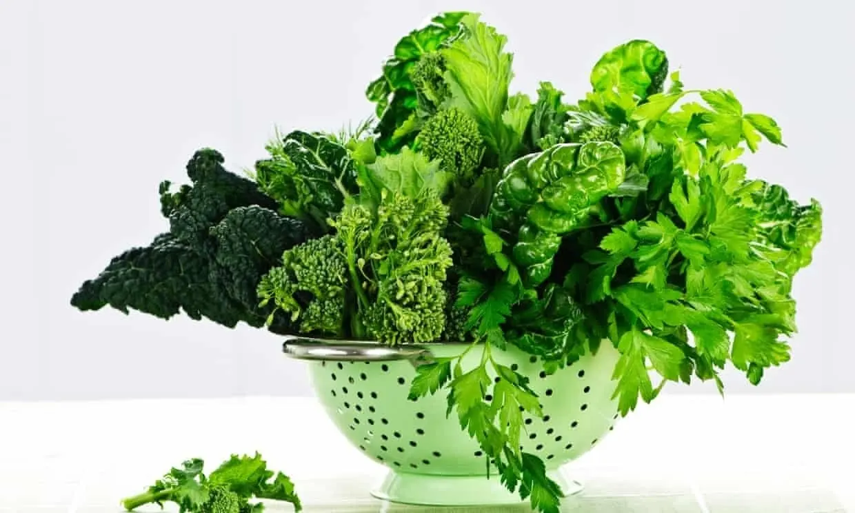 Green leafy vegetables