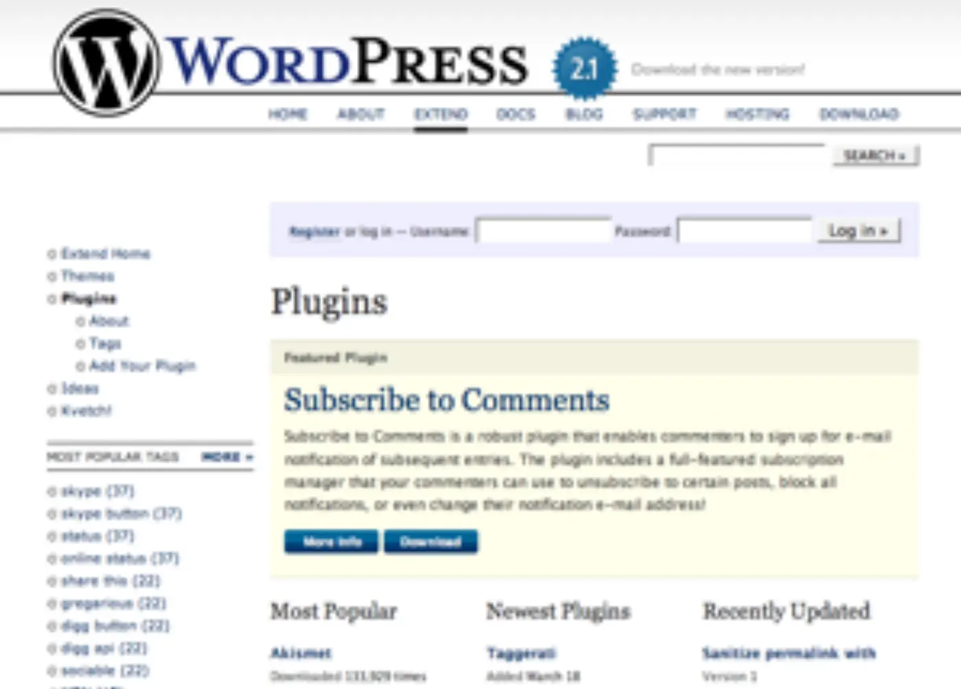 Wordpress plugin repository